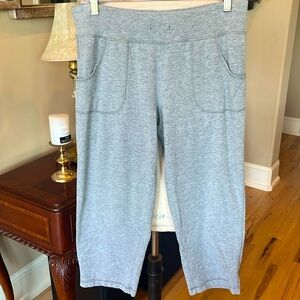 Comfy Gray Sweatpants Capris